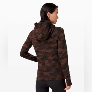 Lululemon Scuba Hoodie Camo Zip Up Jacket Pullover Cotton Fleece